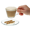 Raleigh Coffee & Tea Cups with saucers, Set of 6 - CRYSTALIA GLASS